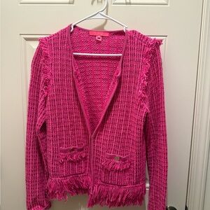 Lilly Pulitzer Pink Textured Blazer